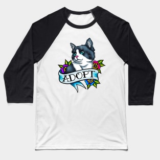 Adopt a Cat Baseball T-Shirt